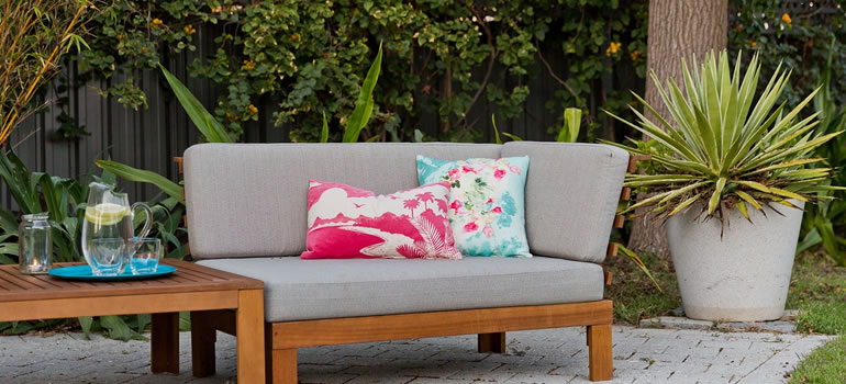 Outdoor Furniture with pillows